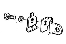 (image for) Carburetor Cable Bracket Zinc