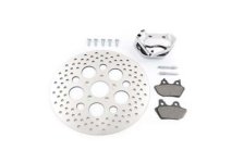 (image for) Chrome Front 4 Piston Caliper and 11-1/2" Disc Kit