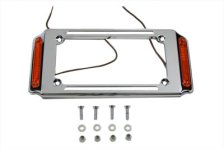 (image for) License Plate Frame Chrome with Side Lights