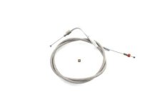 (image for) Braided Stainless Steel Idle Cable with 34" Casing