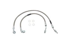 (image for) Stainless Steel Rear Brake Hoses 17-1/2" and 14-1/2"
