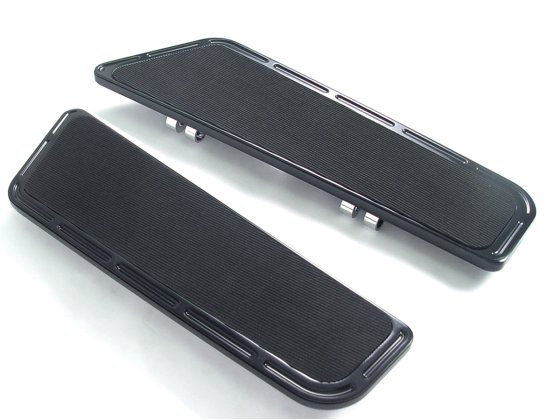 (image for) Black Billet Knucklehead Footboard Set