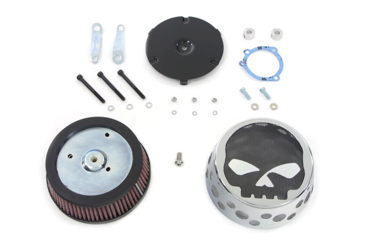 (image for) Skull Mesh Air Cleaner Kit - Click Image to Close