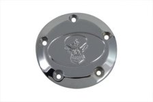 (image for) Skull Ignition System Cover 5-Hole Chrome