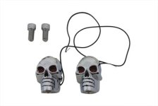 (image for) 2" Chrome Skull Marker Lamp