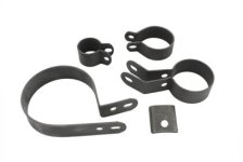 (image for) Exhaust Pipe Clamp Set Black