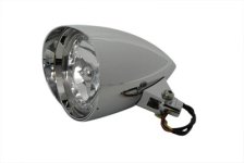 (image for) 5-3/4" Chrome Missile Style Headlamp