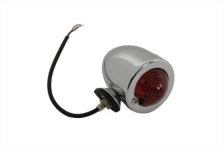 (image for) Chrome Bullet Marker Lamp Red 2 Wire Type