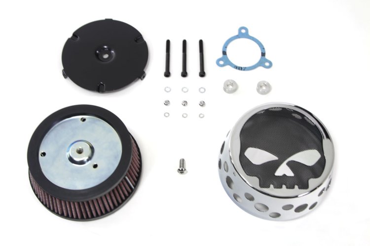 (image for) Skull Mesh Air Cleaner Kit - Click Image to Close