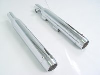 (image for) Chrome Slip On Muffler Set With Chrome Tips