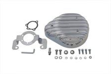 (image for) Tear Drop Air Cleaner Kit finned Chrome