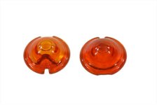 (image for) Replica Marker Lamp Lens Glass Bullet Style Amber