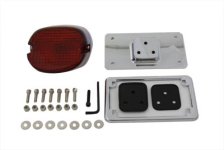 (image for) Chrome Laydown Tail Lamp License Mount Kit