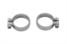 (image for) Exhaust Clamp Set Chrome Allen Wide