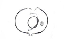 (image for) Stainless Steel Front Brake Hoses 24" and 19-1/2"