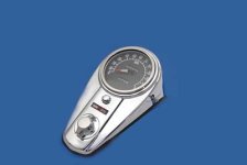 (image for) Chrome Two Light Dash Panel Kit with 2:1 Ratio Speedometer