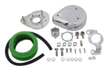 (image for) Tear Drop Air Cleaner Kit Chrome Flame