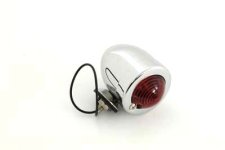 (image for) Chrome Bullet Marker Lamp Red Single Filament