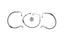 (image for) Stainless Steel Front Brake Hoses 16" and 17-3/4"