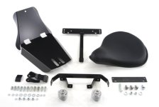 (image for) Black Leather Solo Seat With Mount Kit