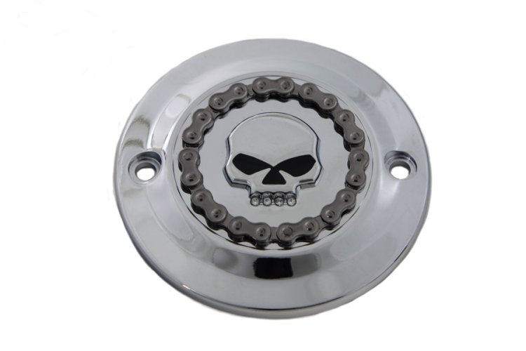 (image for) Skull Ignition System Cover Chrome - Click Image to Close