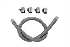 (image for) Braided Fuel Line Kit Stainless Steel