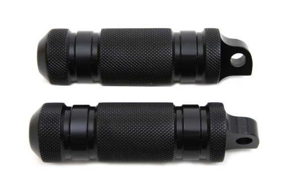 (image for) Black Knurled Four Grooved Footpeg Set