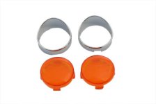 (image for) Turn Signal Bullet Style Flat Lens Visor Set