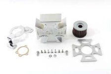 (image for) Maltese Chrome Air Cleaner Cover Kit