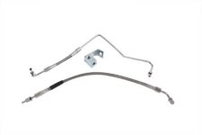 (image for) Stainless Steel Rear Brake Hoses 24" and 19"