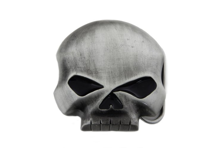 (image for) Pewter Skull Belt Buckle - Click Image to Close