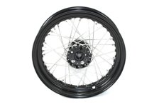(image for) 18" Rear Wheel with Black Hub, Rim, Stainless Spokes