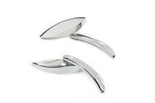 (image for) Snake Eye Mirror Set with Billet Curved Stems