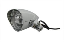 (image for) 3-1/2" Round Headlamp Billet with Visor