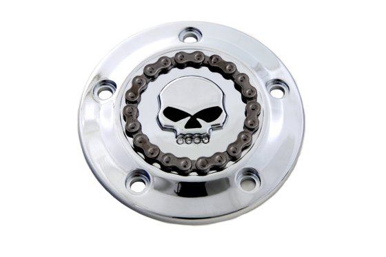 (image for) Skull Ignition System Cover Chrome