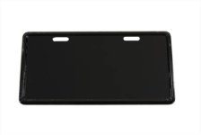 (image for) License Plate Frame Bracket Curved Style Black