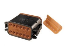 (image for) Deutsch Sealed 12 Wire Connector Component