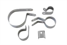 (image for) Exhaust Pipe Chrome Clamp Set