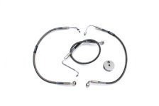 (image for) Stainless Steel Front Brake Hoses 22-5/8" and 19-1/2"