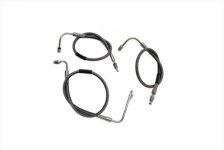 (image for) Stainless Steel Front Brake Hoses 23-3/4" and 21"