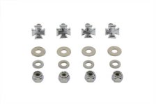 (image for) License Plate Frame Mount Bolt Set Chrome Maltese Style