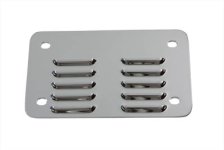 (image for) License Plate Backing Plate Louvered Style Chrome