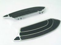 (image for) Chrome Driver Rocket Style Footboard Set