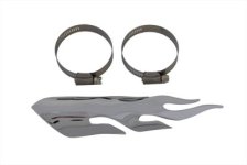 (image for) Exhaust Heat Shield - Flame Style