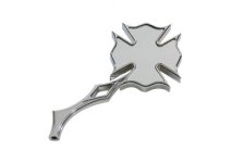 (image for) Firefighter Mirror with Billet Stem, Chrome