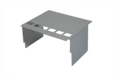 (image for) Chrome Battery Side Cover with Square View Holes