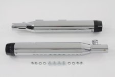 (image for) 3" Black Tapered Ends Muffler Set