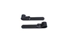 (image for) Black 1" Exhaust Frame Clamp Set