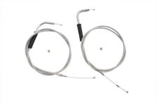 (image for) 47" Stainless Steel Throttle and Idle Cable Set