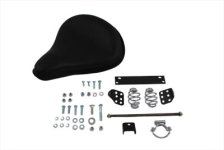 (image for) Black Leather Solo Seat With Mount Kit